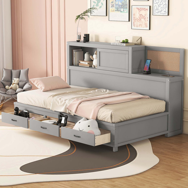 Calil Daybed, Twin, Gray