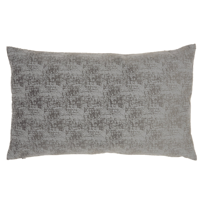 Abstract Throw Pillow, Charcoal