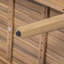 Causeuse d'extérieur en teck beige