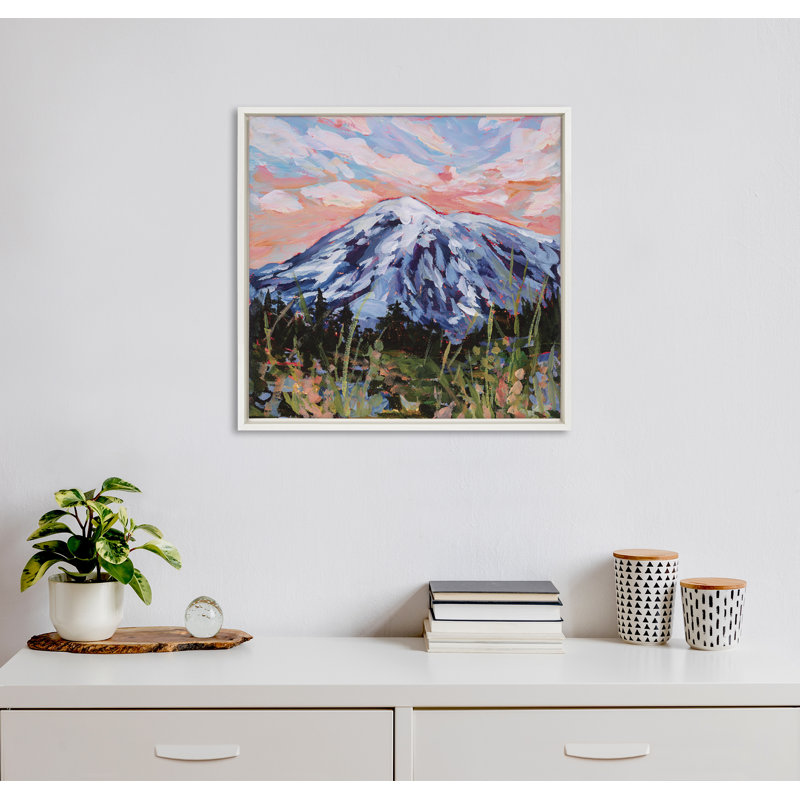 «Mount Rainier» par Emily Kenney, reproduction d'art sur toile encadrée