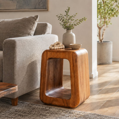 Table de bout en bois - Table d'appoint en bois unique - Table d'appoint Mid Century - Table d'appoint en bois Saur - Petite table d'appoint - Table d'appoint moderne Mid Century