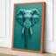 Elephant Head Sculpture Modern - Wrapped Canvas-1460668022-1460668017