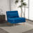 73" Velvet Modern Convertible Accent Chair with a Pillow, Floor Sofa Bed-1051258156