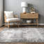 Tapis marocain Salters pour le salon, la chambre et la cuisine, bleu / ivoire-102502847