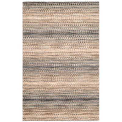 Tapis gris / brun en laine Hossain