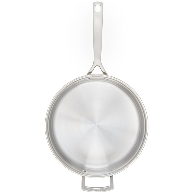 Le Creuset Classic Stainless Steel Round Saute Pan With Lid, 6 Qt.