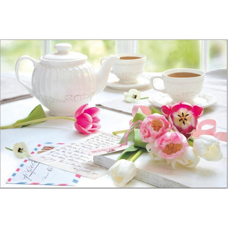 Table de bout en thé/tulipes 17 po Erkan