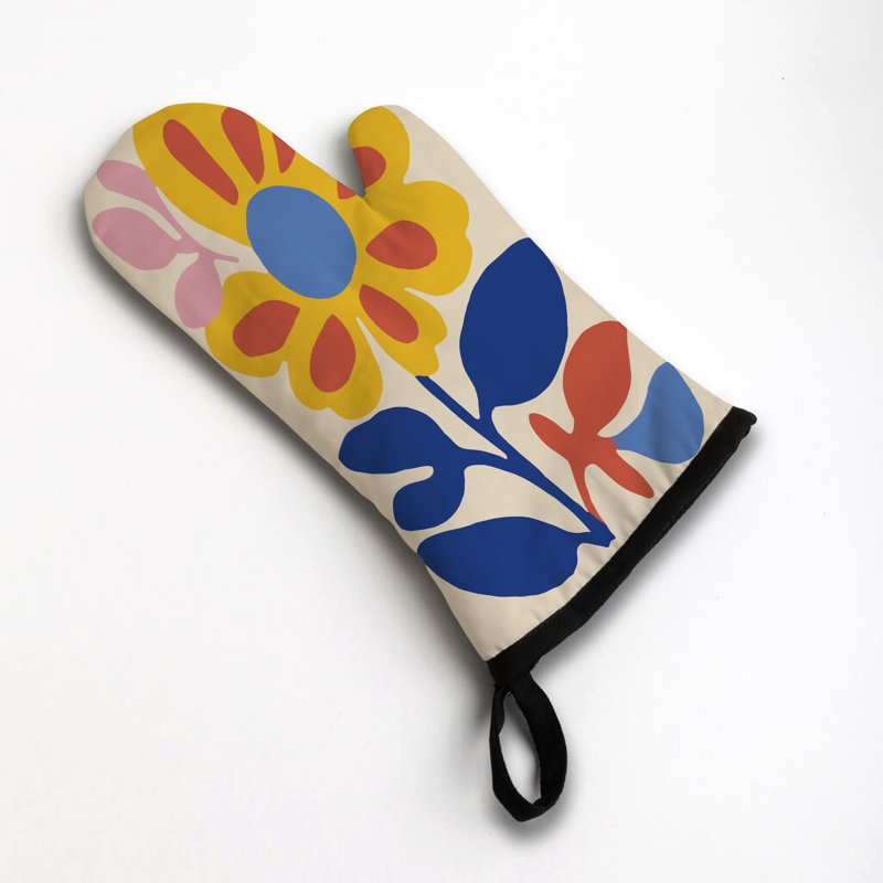 Serre en coton Floral Art Oven Mitt