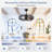 28" Caged Ceiling Fan with Light and Remote, DC Motor
