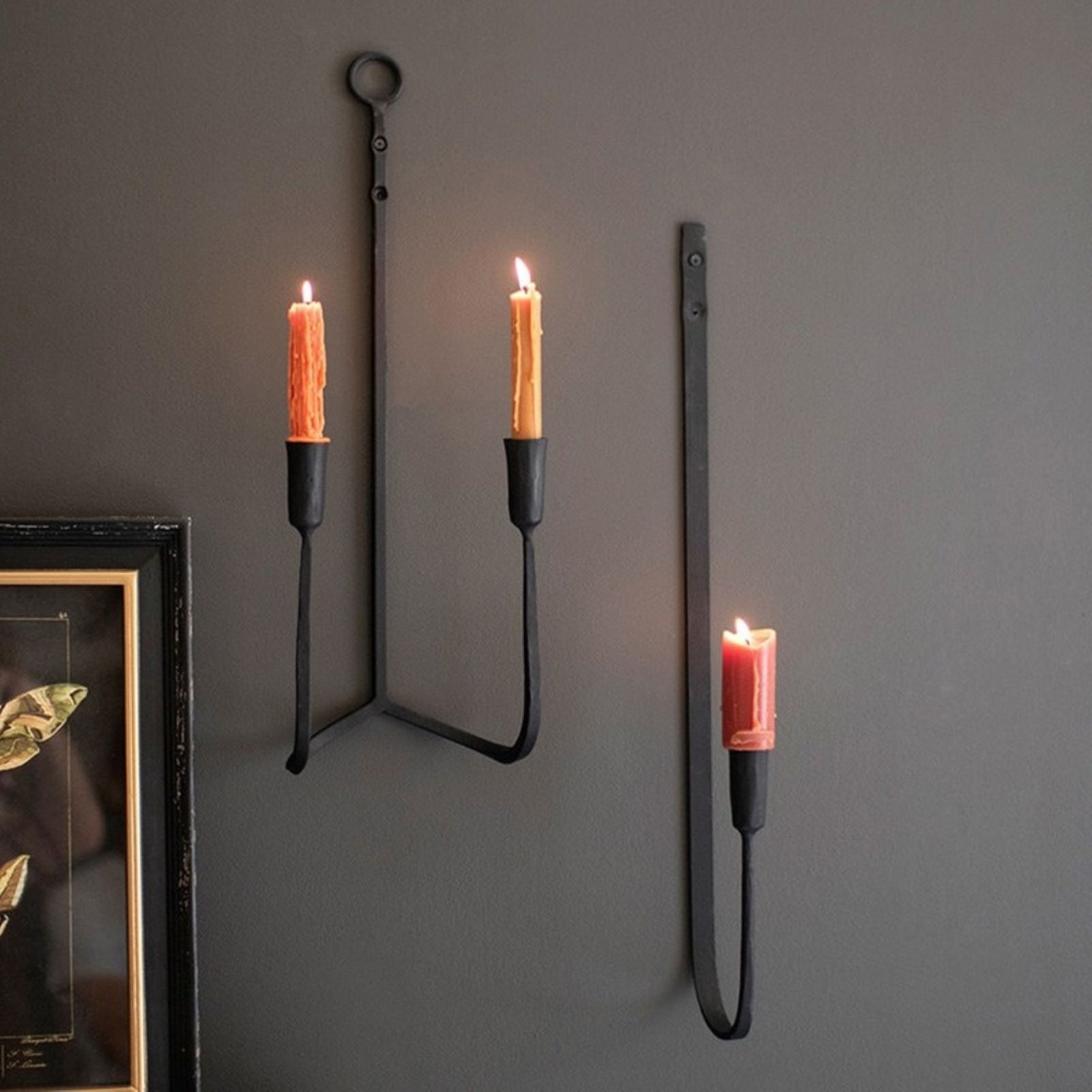 Metal Wall Sconce Candle Holder