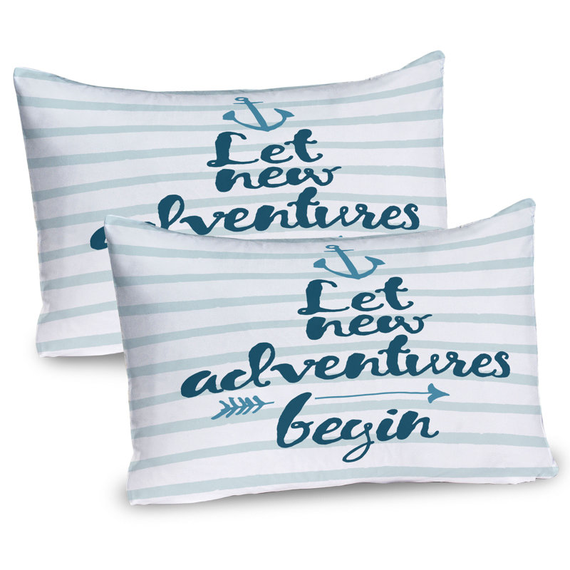 Ensemble de 2 taies décoratives Ambesonne Adventure, H 20 po x l 26 po