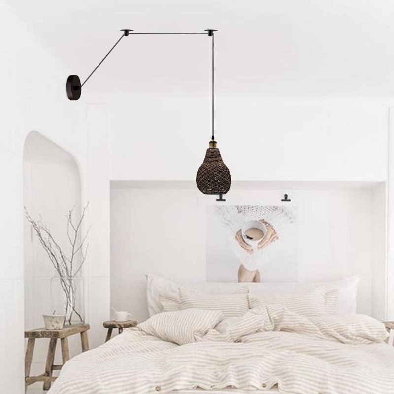 Modern Industrial Anki 1-Light Pendant – Adjustable Hanging Lamp with Matte Finish | E27 Compatible Lighting 