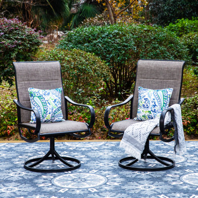 Syerra Powder Coated Steel Outdoor Dining Armchair