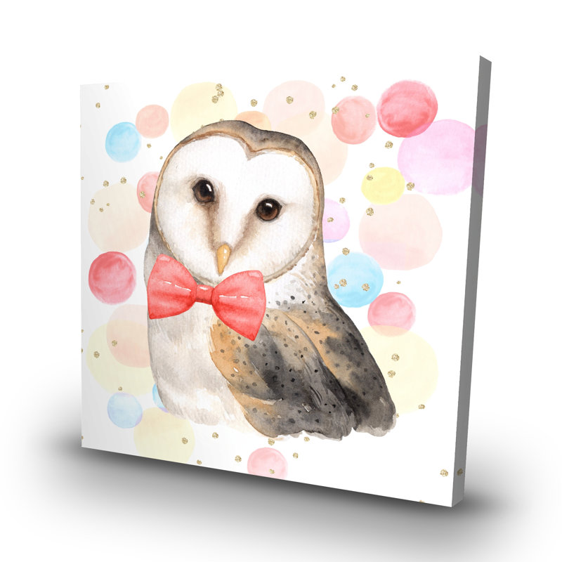 Chic owl - 32"x32" art on canvas