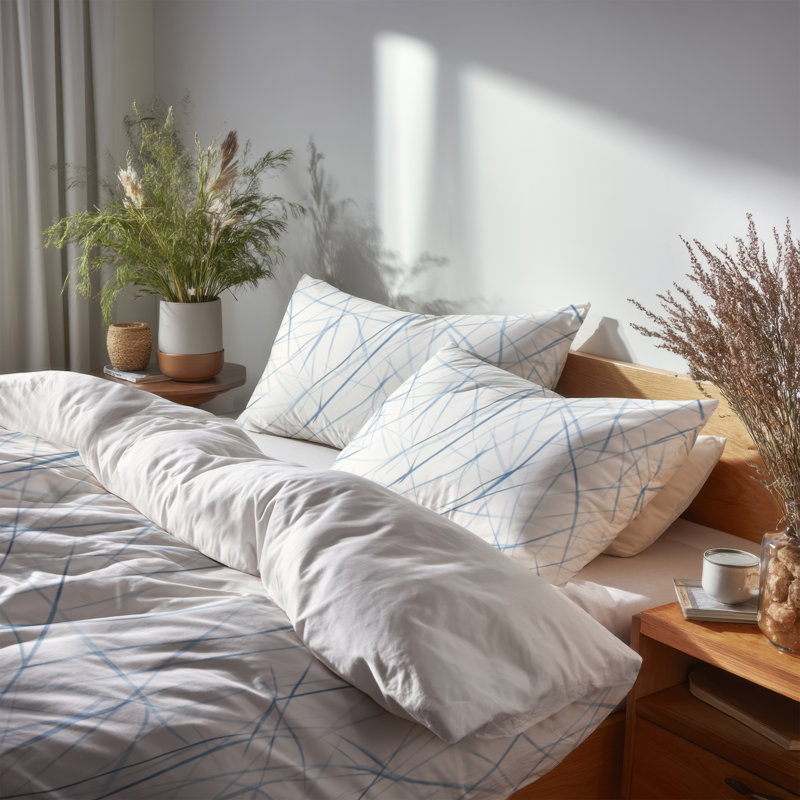 Ensemble de housse de couette moderne de 3 - Ensemble de literie abstrait, Housse de couette très grand et 2 très grandes t