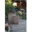Pots de fleurs en grès à bord roulé, de hauteur moyenne, lot de 2 - Intérieur/Extérieur