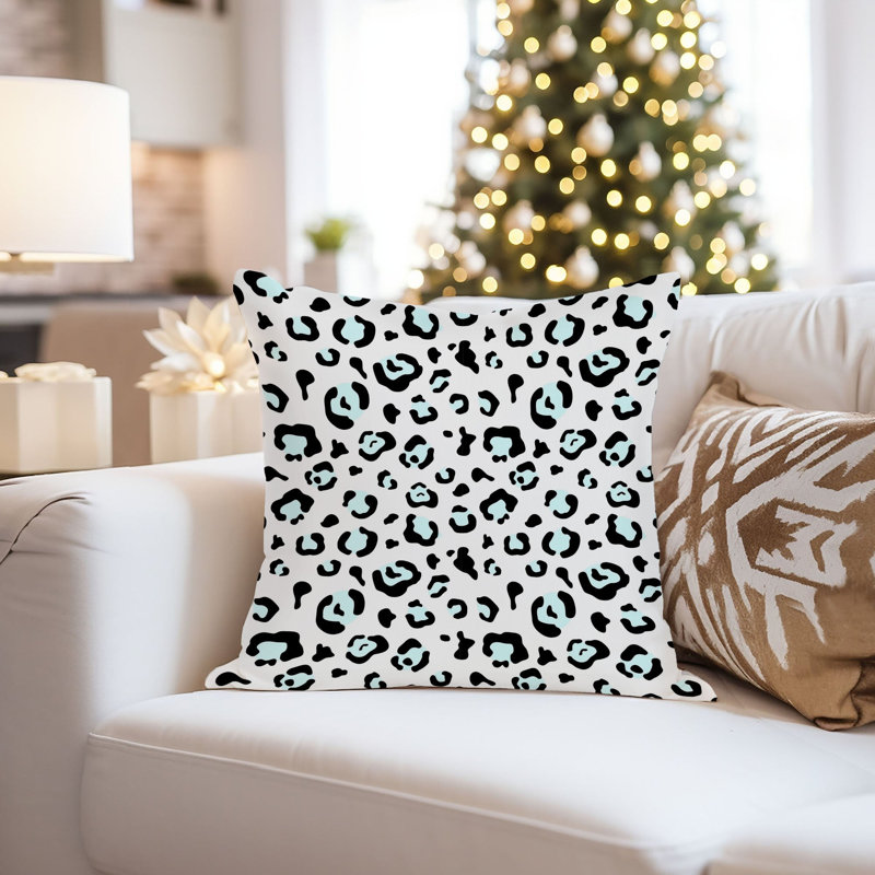 Animal Print Pillow Cover, 18"H x 18"W