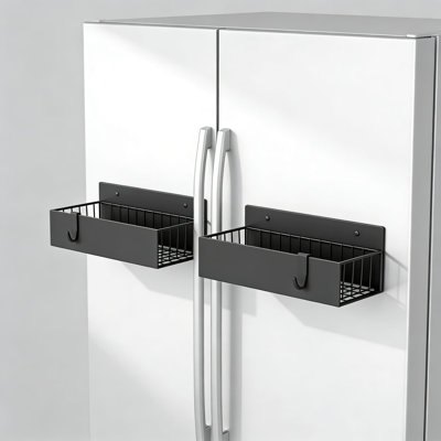 Magnetic Spice Rack Organizer 2 Pack, Heavy Duty Fridge And Oven Side Storage For Easy Access To Seasonings, Space Saving Kitchen Solution