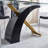 Stylish Dining Room Table with Luxury Glass Top-1348651775