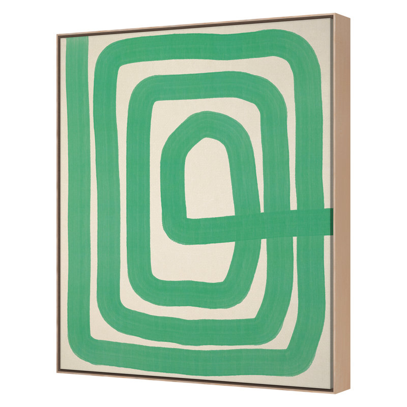 Green Lines Print by Bock, Alicia, Brown, 30" H x 24" W