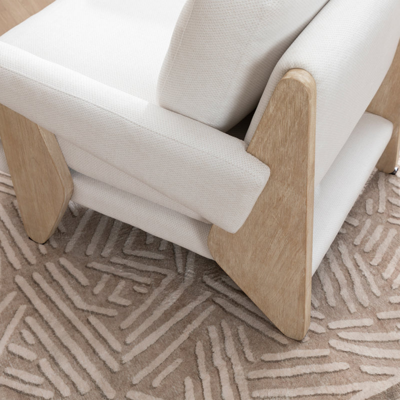 Fauteuil Thickly, Lin blanc