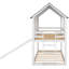 Twin Over Bunk Bed With Windows - Provide A Relaxing And Safe Sleep Space House Slide Made Of Materials For Long-term Use