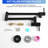 Single Hole Wall Mount Pot Filler - Matte Black, Two Handles, 360 Swing, Solid Brass, Kitchen Faucet Black Hole, Brass And Stainless-1485187717