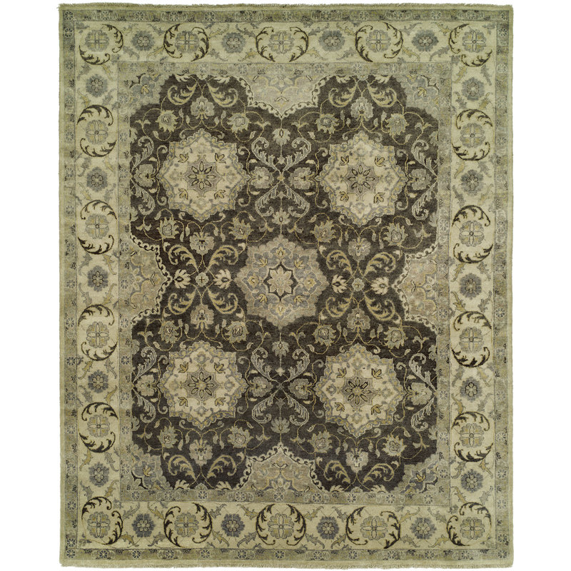 McLeansboro Wool Oriental Area Rug, Rectangle 6' x 9'