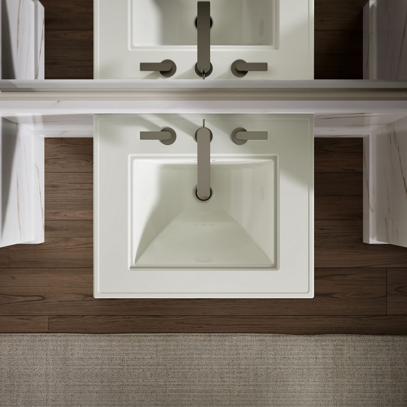 Memoirs® Stately 24" Pedestal Bathroom Sink with 4" Centerset Faucet Holes, Dune, 34.75" H x 20.5" W x 24.5" L, 8" Centers