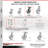 4-Piece Semi Steel Caster Set