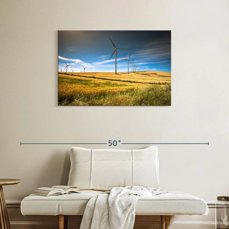Lilie Wind Turbine Field, 24" H x 36" W