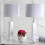 Ensemble de lampes de table transparentes 32 "Gino