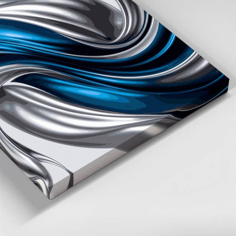 Gradient Abstract 63 Blue Canvas Wall Art, 11" H x 14" W
