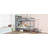 Itiana Twin Over Twin Bunk Bed with Rubber Wood, Shelves Headboard, Safety Guardrails, and Ladder-115684337