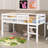Twin Raised Loft Bed With Ladder-61052256