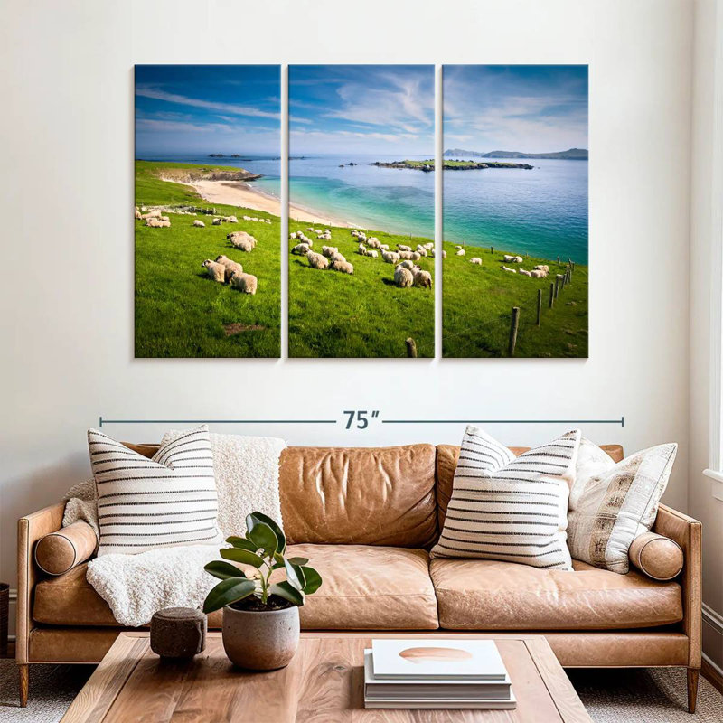 Brampt Sheep In Paradise, H 42 po x l 65 po