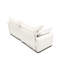Canapé modulaire confortable en velours côtelé beige - Confort supplémentaire avec coussins décoratifs 3 pièces amovibles
