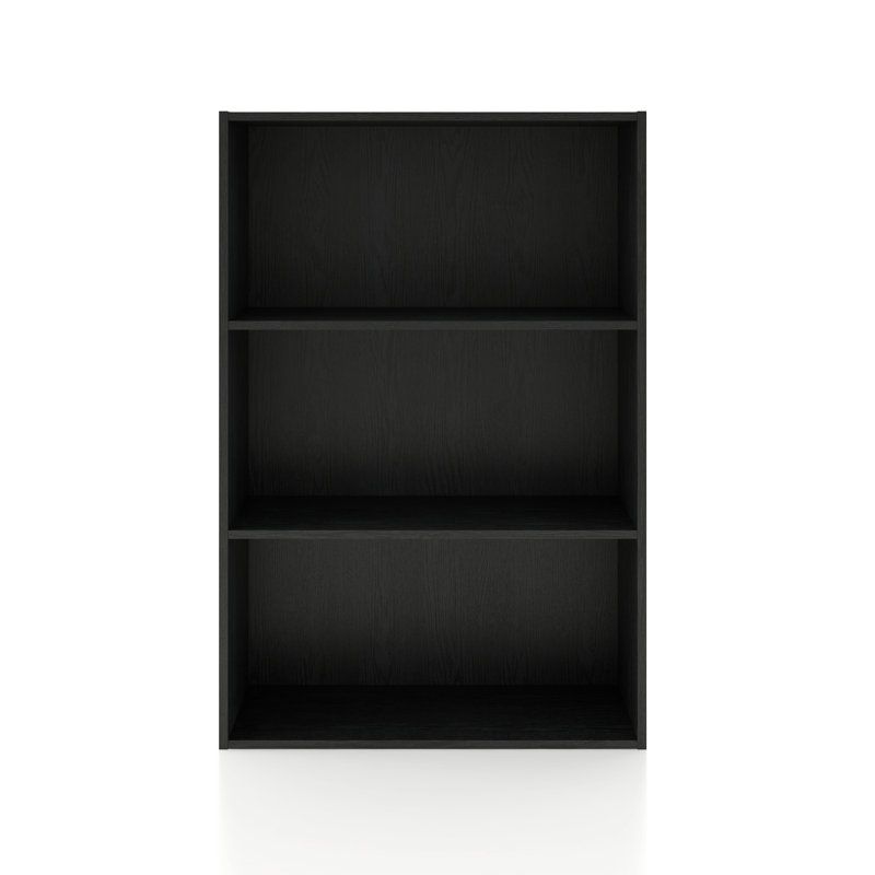 Bibliothèque de rangement Breayla, Noir, 3 tablettes
