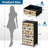 4 Drawer Dresser for Bedroom, Narrow Chest of Drawers, Wooden Top and Study Iron Frame 18"x37.5"-(WxH)