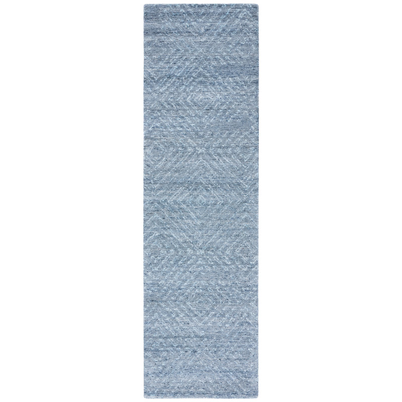 Tapis géométrique abstrait touffeté à la main, Tapis de couloir 2 pi 3 po x 12 pi