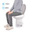 Yescom Gravity Flush Toilette RV Pied de Toilette Pédale Flush HDPE High Profile 20
