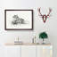 Portrait of a Cow by Jean Bernard - Picture Frame Drawing Print-55602266-55602267
