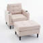 Fauteuil d'appoint rembourré avec rangement Monelle-112496122