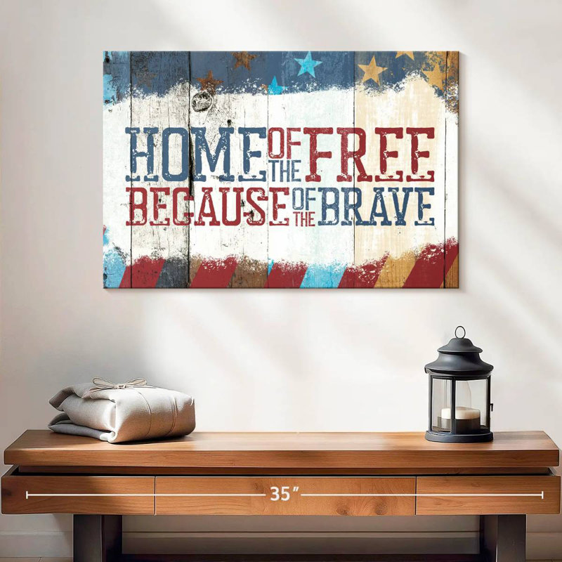 Tergel Home Of The Free, H 16 po x l 24 po
