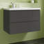 Raziela 790 mm Wall Mounted Combined Vanity Unit with Drop In Ceramic Basin-999529405