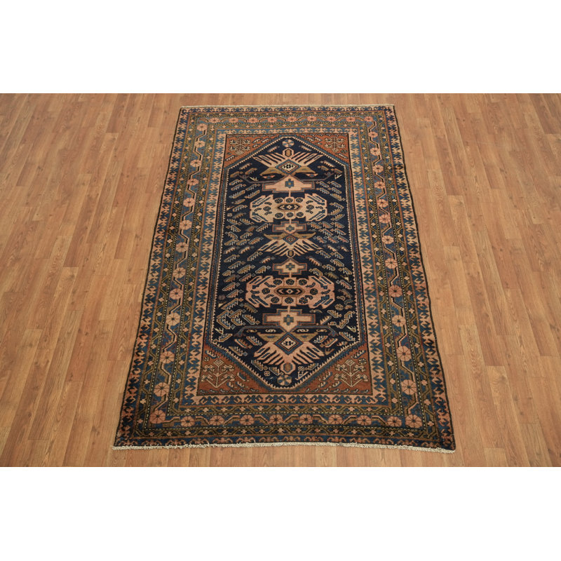 Tapis géométrique semi-antique 5 x 7