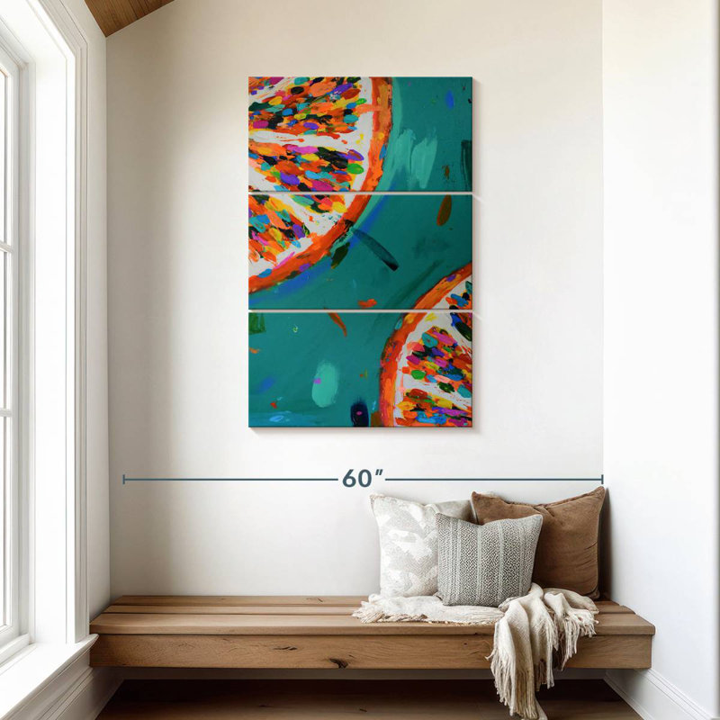 Yarlin Two Oranges, 45" H x 28" W
