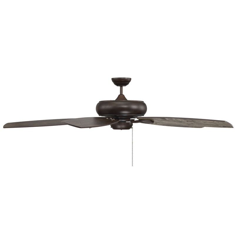 Ventilateur de plafond standard à 5 pales de 68 po avec chaînette Wyman, Espresso