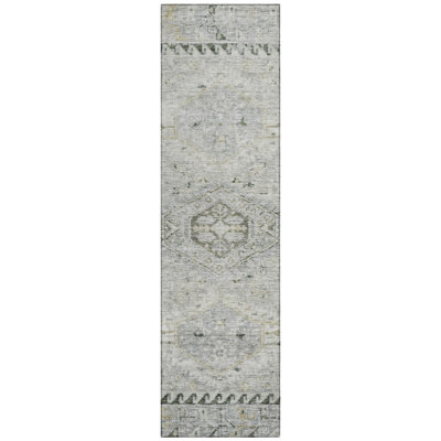 Machine Washable Indoor/Outdoor Earleville ACN2357 Traditional Rug