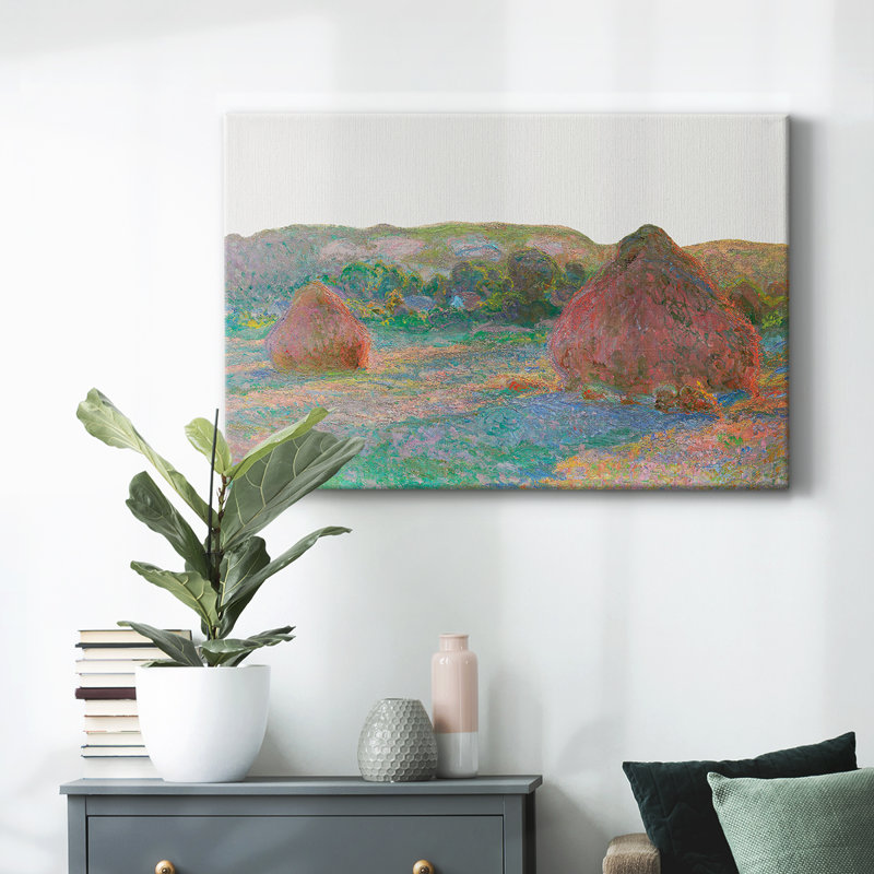 Paysage rétro CLCL, H 9 po x l 13 po x P 1,5 po, Toile tendue